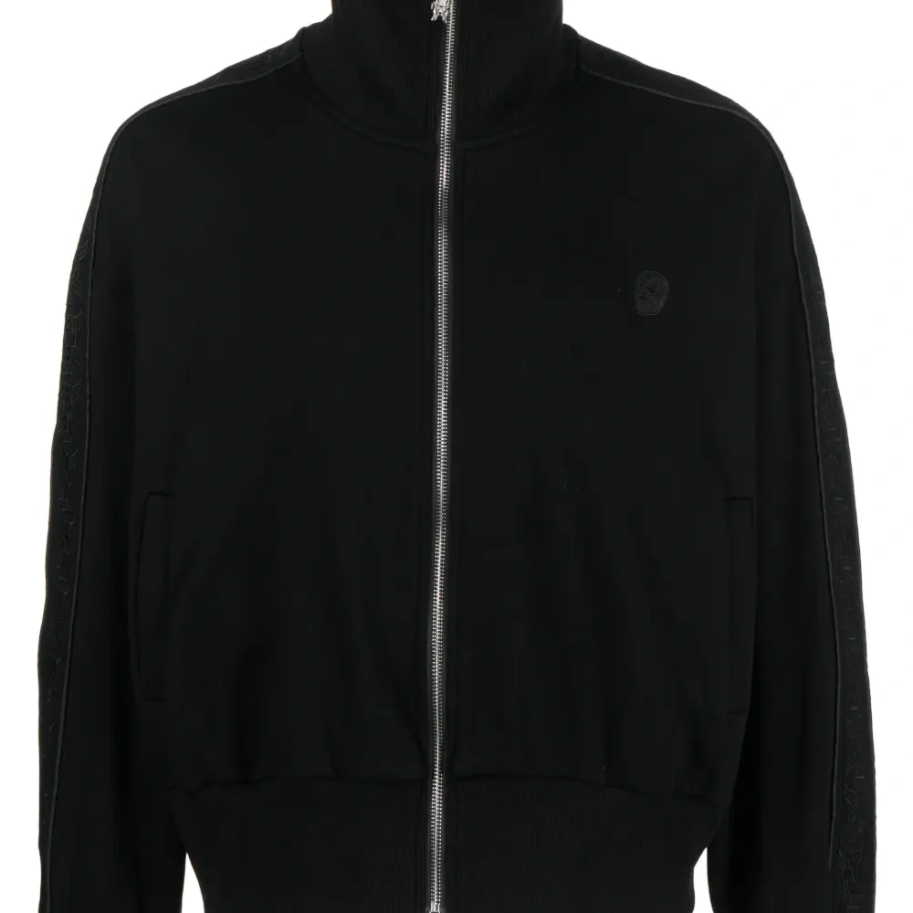 Толстовка на молнии с вышитым логотипом