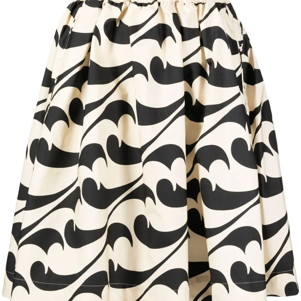 Юбка миди с абстрактным узором