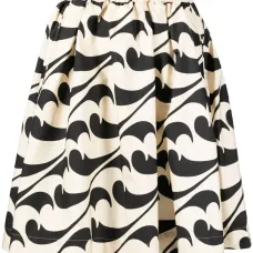 Юбка миди с абстрактным узором