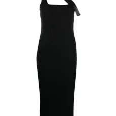 Платье миди с ремешками