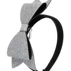 Ободок с бантом и блестками