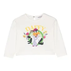 Укороченная туника с принтом Daffy Duck