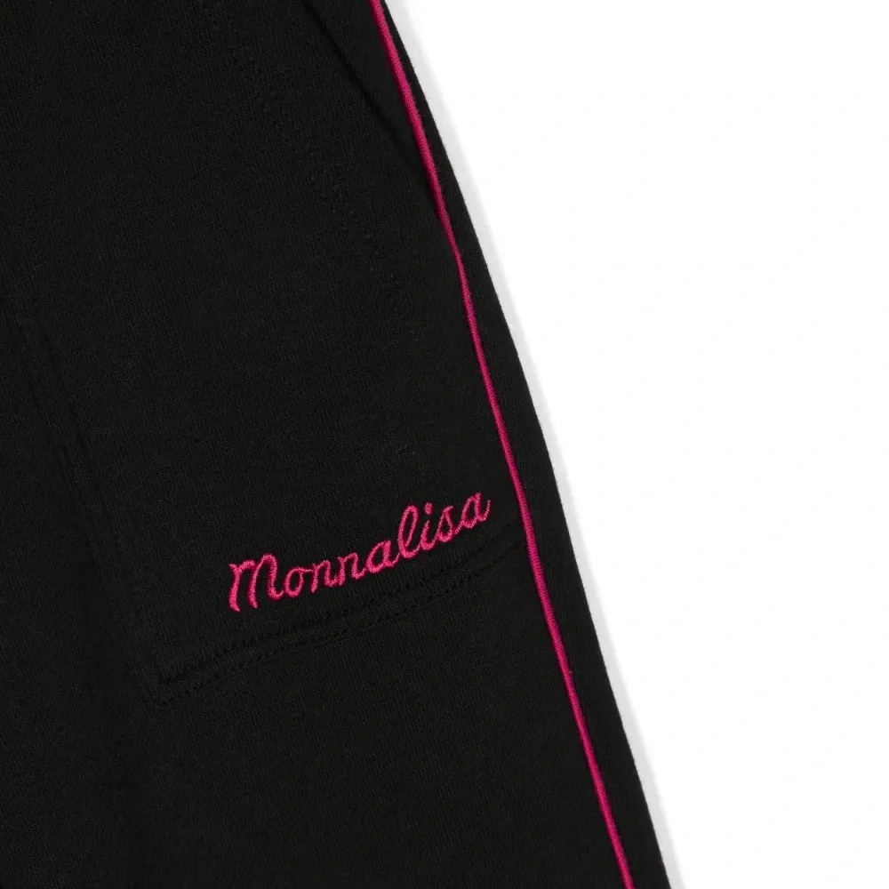 Брюки с вышитым логотипом