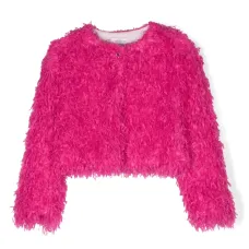 Фактурный жакет с круглым вырезом