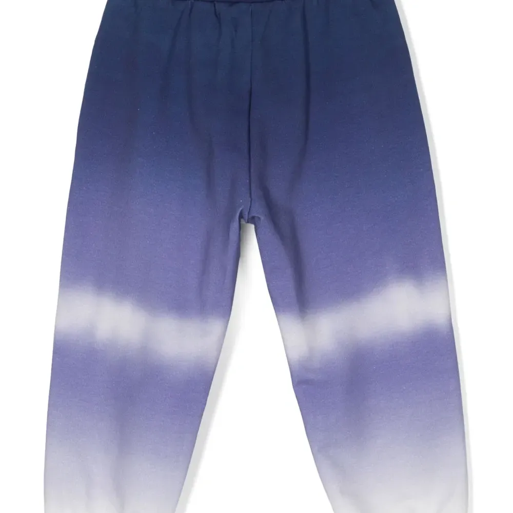 Брюки с эластичными манжетами и принтом тай-дай