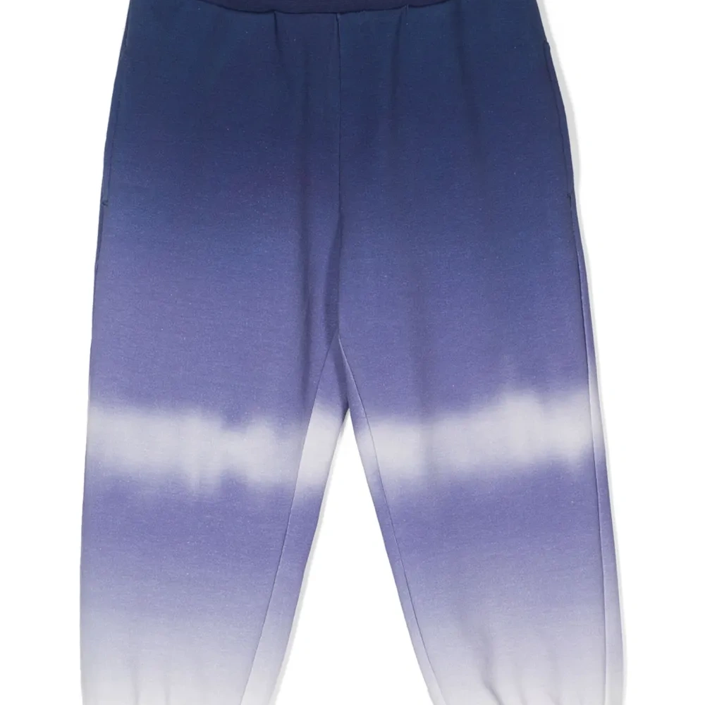 Брюки с эластичными манжетами и принтом тай-дай