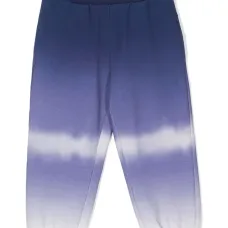 Брюки с эластичными манжетами и принтом тай-дай