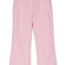 Расклешенные брюки в ломаную клетку