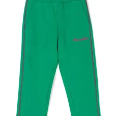 Брюки с вышитым логотипом