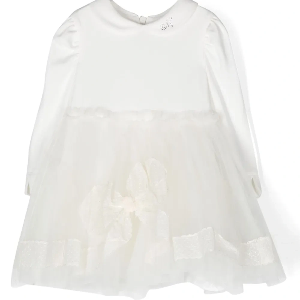 Платье из тюля с длинными рукавами