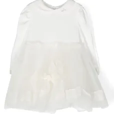 Платье из тюля с длинными рукавами