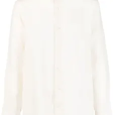 Льняная рубашка с длинными рукавами