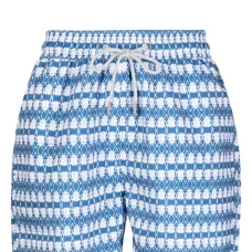 Плавки-шорты с кулиской и графичным принтом