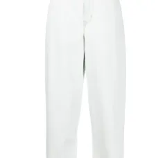 Прямые джинсы с вышитым логотипом