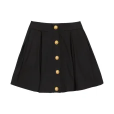 Юбка на пуговицах со складками