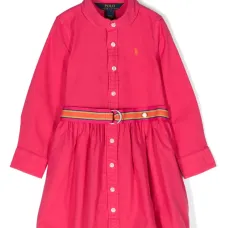 Платье-рубашка с логотипом Polo Pony