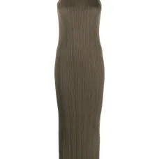 Платье в рубчик