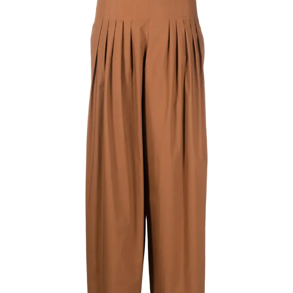 Брюки палаццо с завышенной талией