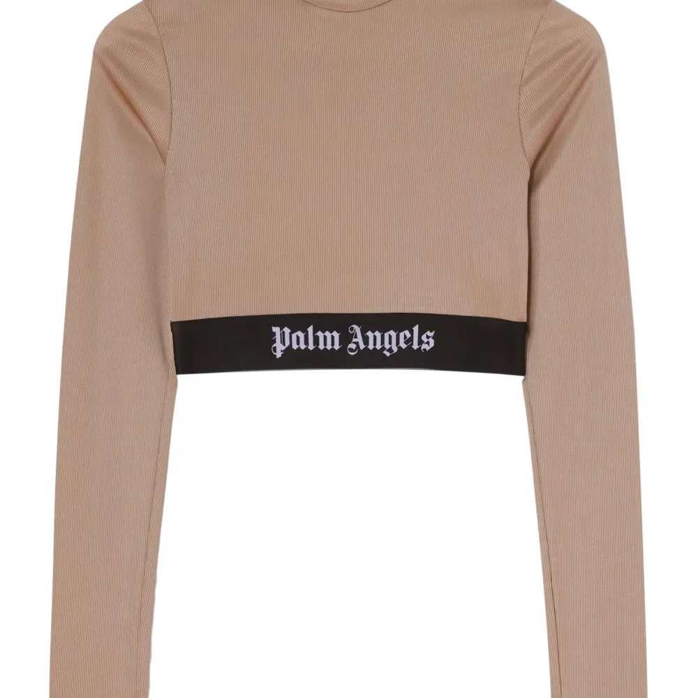 Укороченная футболка с логотипом