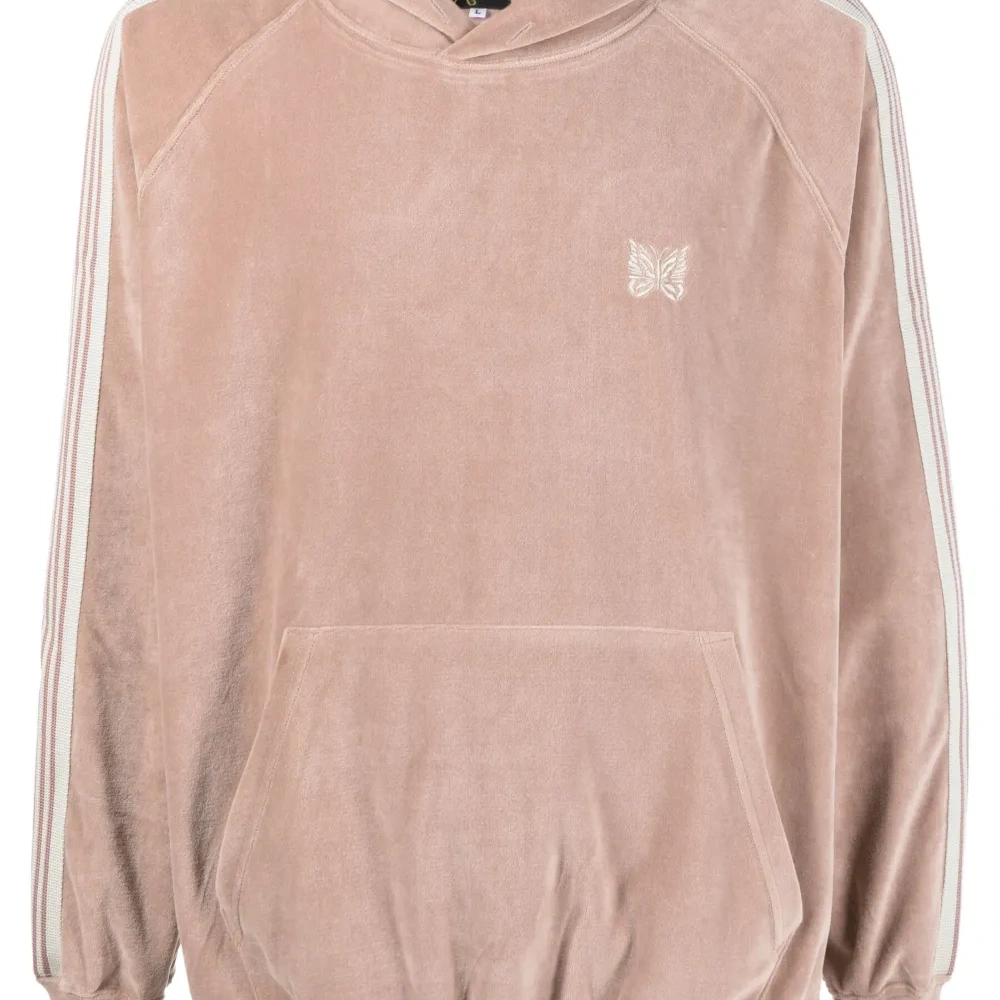 Велюровое худи с полосками