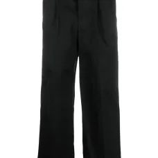 Укороченные брюки со складками Укороченные брюки со складками