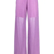 Широкие брюки с эффектом металлик Широкие брюки с эффектом металлик