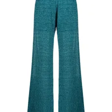 Широкие брюки с эффектом металлик Широкие брюки с эффектом металлик