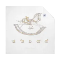 Одеяло из органического хлопка с графичным принтом Одеяло из органического хлопка с графичным принтом