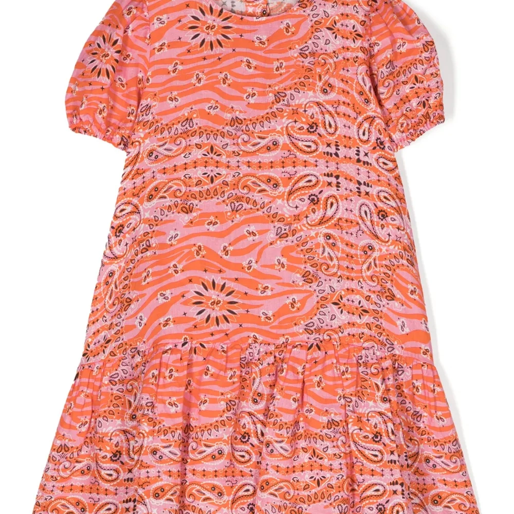 Расклешенное платье с принтом пейсли