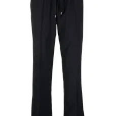 Прямые брюки с эластичным поясом