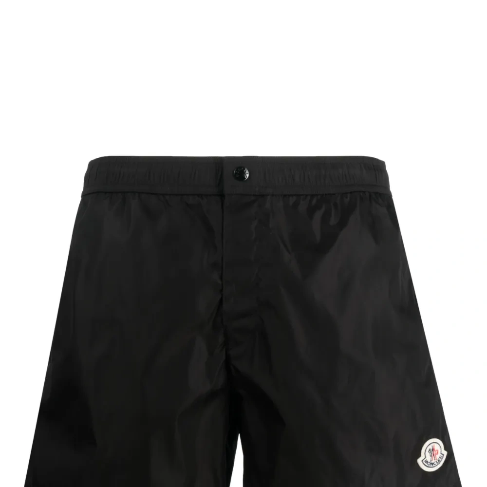 Плавки-шорты с нашивкой-логотипом