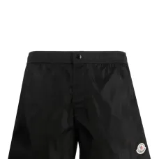 Плавки-шорты с нашивкой-логотипом