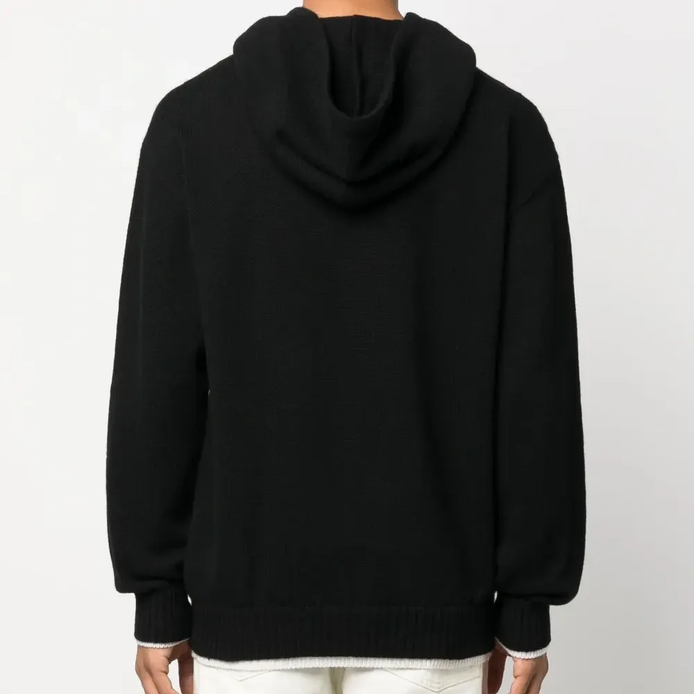 Худи с контрастной кулиской и отделкой