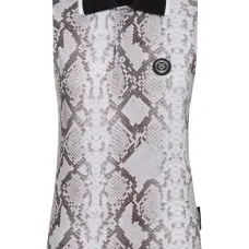 Рубашка поло со змеиным принтом