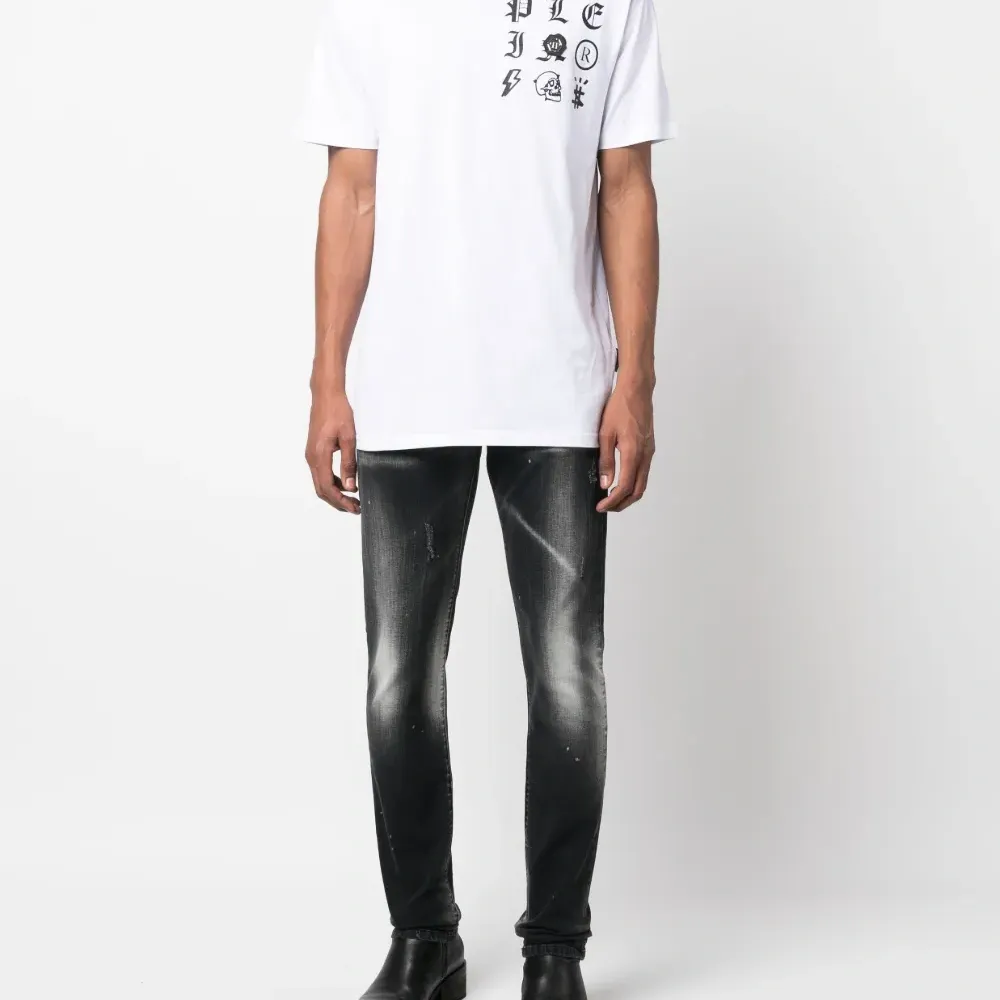 Футболка Gothic Plein с логотипом