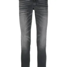 Джинсы скинни с эффектом потертости