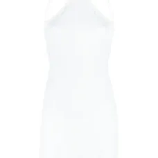 Трикотажное платье мини с вышитым логотипом