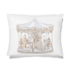 Атласная подушка с принтом Carousel
