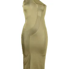 Полупрозрачное платье на одно плечо Полупрозрачное платье на одно плечо