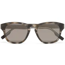 Солнцезащитные очки в круглой оправе черепаховой расцветки