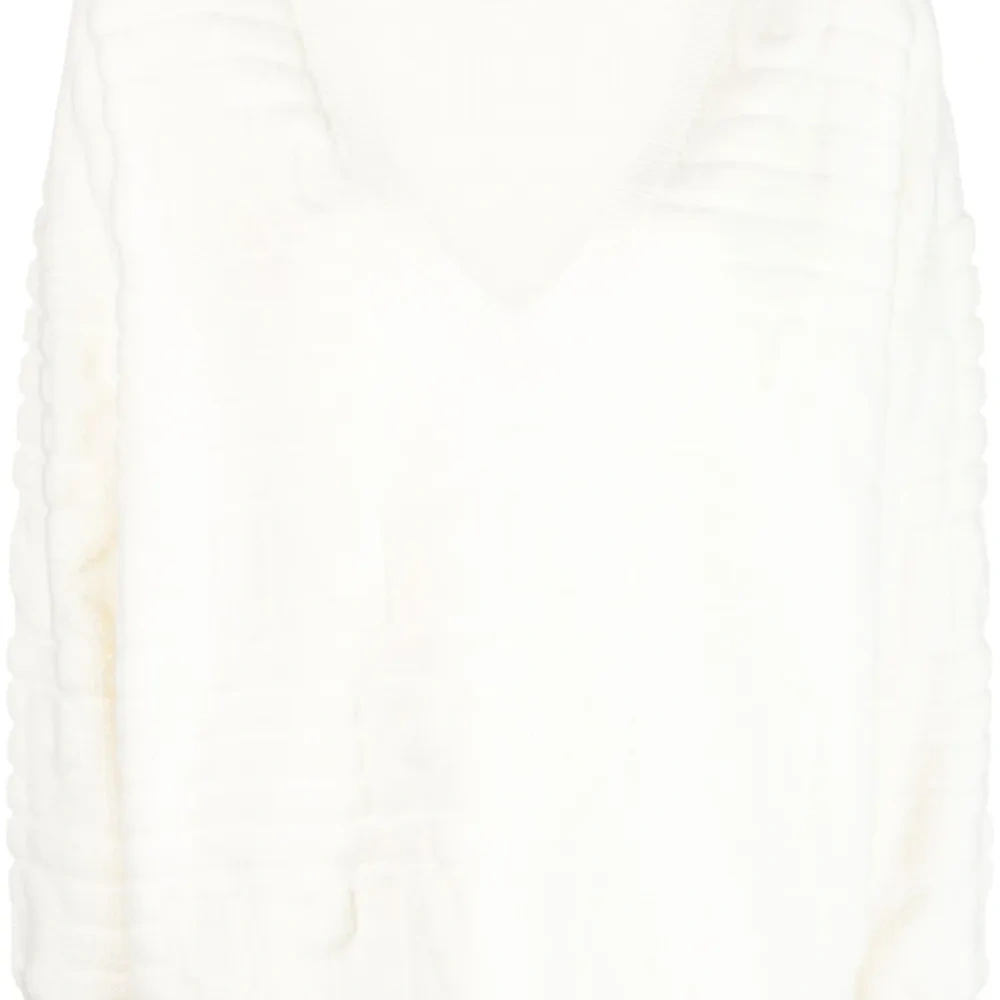 Джемпер с V-образным вырезом и логотипом