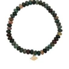 Браслет Evil Eye из желтого золота с бусинами из агата Браслет Evil Eye из желтого золота с бусинами из агата