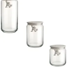 Набор из трех стеклянных банок Набор из трех стеклянных банок