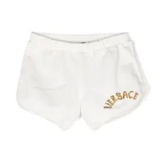 Короткие шорты с вышитым логотипом