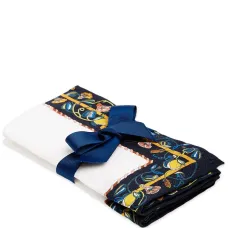 Набор Borboni Blue из двух льняных салфеток