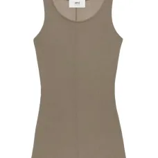 Топ без рукавов с U-образным вырезом