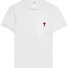 Рубашка поло из органического хлопка с монограммой Ami de Coeur