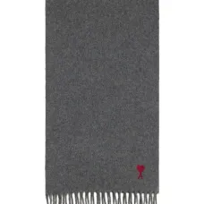 шерстяной шарф с монограммой Ami de Coeur