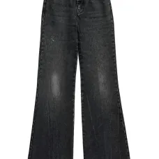 Широкие брюки средней посадки