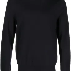 Толстовка из шерсти мериноса с вышитым логотипом